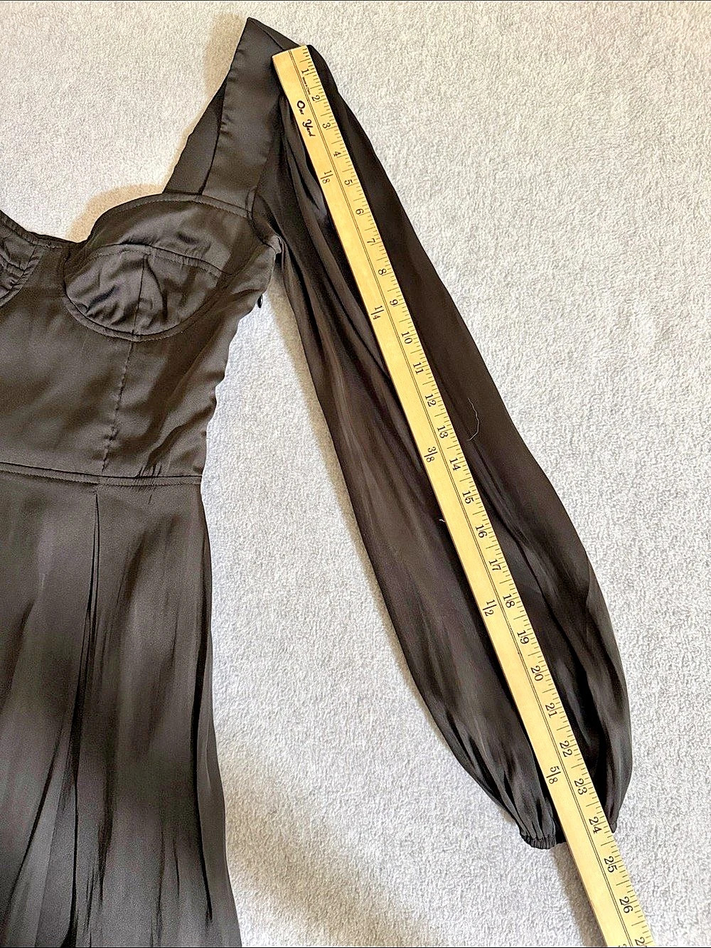 AQUA Satin Corset Dress Whimsigoth Dark Romantic Regencycore Edgy Coquette - Picture 7 of 16